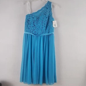 Abito da damigella/prom Malibu monospalla in chiffon taglia 8 - Davids Bridal - Foto 1 di 12