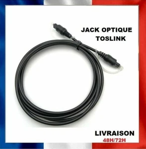 CABLE OPTIQUE AUDIO NUMERIQUE DIGITAL TOSLINK FIBRE OPTIQUE MÂLE 1.5M - Bild 1 von 6