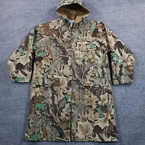 Hodgman Jacket Mens S Brown Camo Hunting Advantage Timber Rain Poncho Coat Long - Picture 1 of 9