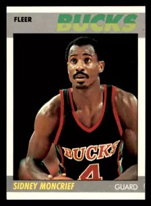 1987 Fleer Basketball #76 Sidney Moncrief EX - Picture 1 of 2