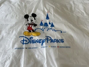 Disney World Parks Around The World Clear Mickey Mouse Adult Rain Poncho - Picture 1 of 4