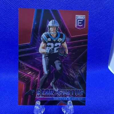 2020 Panini Donruss Elite Star Status Red /99 Christian McCaffrey #10 - Image 1 of 2