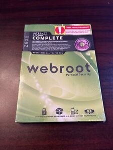 2011 Webroot Personal Security Internet Security Complete Sealed