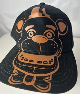 Five Nights At Freddy's Hat Cap Fazbear Security Guard Big Print Horror Youth Sz - Picture 1 of 5