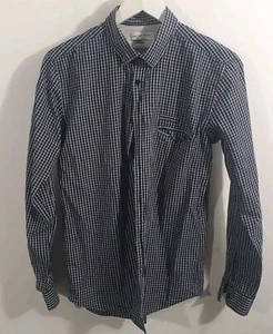 We Rob Banks Black Check Long Sleeve Shirt Sz S - Picture 1 of 7
