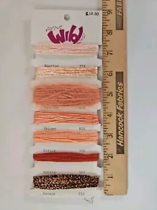 ts designs SEW YOUR WILD THREADS for Needlepoint Canvas PEACH ROSE BRONZE #CC10 - Picture 1 of 4