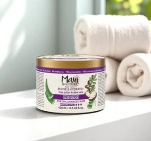 Maui Hair Mask Moisture Shea Butter Aloe Vera Haircare Revive Dry Damaged Hair - Picture 1 of 5