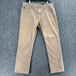 AG Adriano Goldschmied Pants Mens 35 X 34 Brown Everett Chino Slim Straight - Imagen 1 de 15