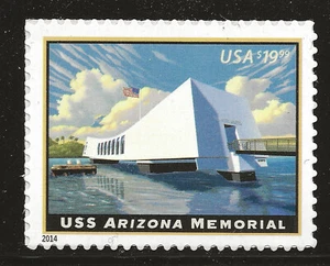US Scott #4873, Single 2014 USS Arizona $19.95 VF MNH - Picture 1 of 1
