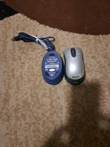 Microsoft X08-72982 Wireless Optical Mouse Blue With USB Receiver - Picture 1 of 3