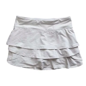 Athleta Girl Swing Skort White Tennis Golf Neutral Athletic School Large / 12 - Picture 1 of 8