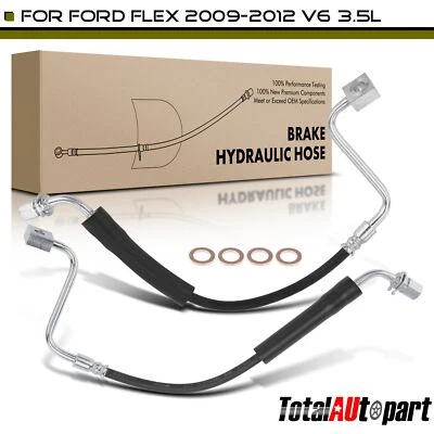 2x Manguera hidráulica de freno para Ford Flex 2009-2012 DG1Z2078F delantera izquierda derecha Foto 1 de 4