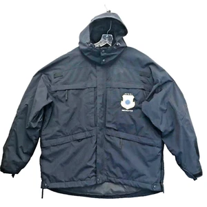 5-11 Tactical Coat Herren 3XL Kapuze Feld Dunkel Jacke Navy/Schwarz Luftwaffe Logo - Bild 1 von 11