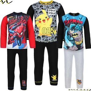 NEW BOYS CHARACTER PYJAMAS OFFICIAL NIGHT WEAR PJ SETS 2 to 10 YEARS Pokemon spi