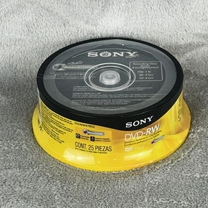 Sony DVD-R Recordable Blank Discs 25 Pack 120 min 4.7 GB 1x -2x Speed NEW - Afbeelding 1 van 5