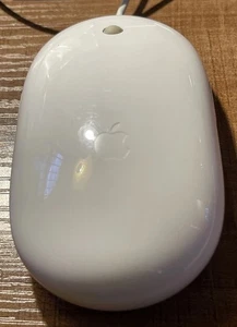Genuine OEM Apple A1152 White USB Wired Mighty Mouse Optical - Picture 1 of 7