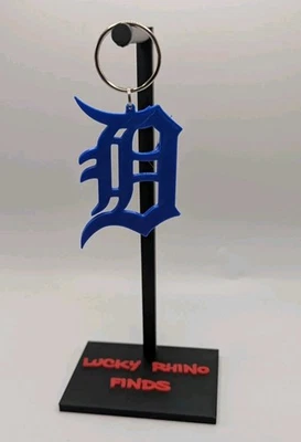 Detroit Tigers 3d Printed PLA Logo MLB Charm Keychain Ornament - Image 1 of 4