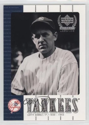 2000 Upper Deck Yankee Legends Lefty Gomez #49 HOF - Image 1 of 2