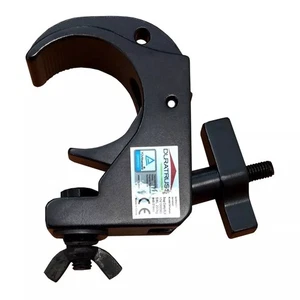 GANCIO ANTIGRAFFIO PER TUBO 50 MM SNAP CLAMP NERO 200 KG DURATRUSS - Imagen 1 de 2