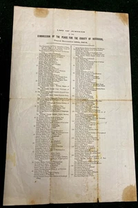 1878 veröffentlichte Liste der 146 Richter für die Grafschaft Roxburgh, Namen & Adresse - Bild 1 von 2