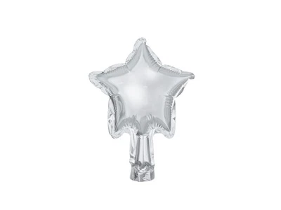 25 palloncini a forma di STELLA ARGENTO 12cm in foil Mylar gonfiabile ad aria - Immagine 1 di 2