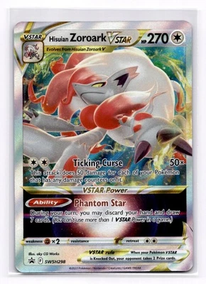 Hisuian Zoroark VSTAR SWSH: Sword & Shield Promo Cards - Pokemon NM SWSH298 - Image 1 of 2