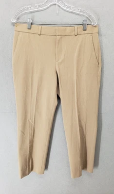 Banana Republic Pants Womens 8S Tan Avery Straight Ankle Career Office Stretch - Image 1 of 4