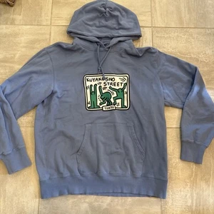 Keith Haring x Uniqlo Kuyakusho Street Tokyo Hoodie‎ Gr. XL Blau Grafik - Bild 1 von 8
