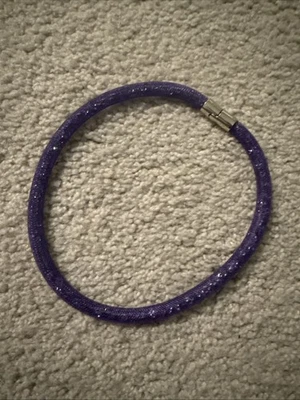 施华洛世奇紫色水晶双向项链 — 第 1/4 张图片