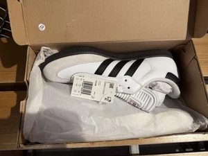 Men's Adidas Samba Classic - White/Black Size 10 - Picture 1 of 5