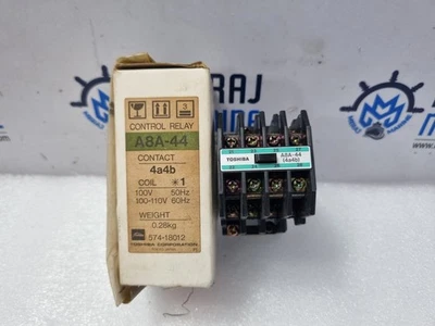 Toshiba Corporation A8A-44 Control Relay Coil 100V 50Hz 100-110V 60Hz Ith 10A - Image 1 of 4