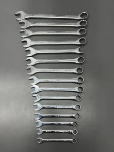 (R) SK S-K PROFESSIONAL 15-TEILIGES METRISCHES CHROM-SCHRAUBENSCHLÜSSEL-SET 8-22 MM SEHR GUTER ZUSTAND USA - Bild 1 von 7