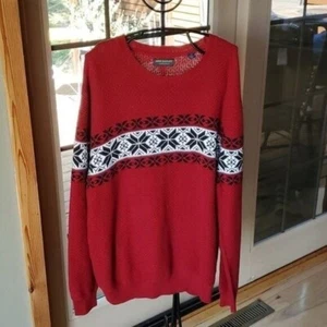 Suéter John Bartlett Consensus Cayenne Cable Pesado Prendas de Punto Esquí Vacaciones Talla XXL - Imagen 1 de 14