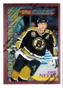 1995-96 Finest Base + Refractors #9 Cam Neely BRONZE - Boston Bruins