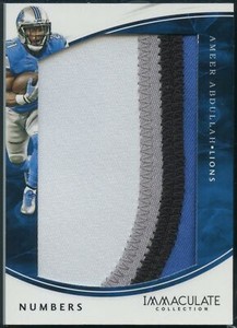 2016 Panini Immaculate Ameer Abdullah Patch 22/50 4 Color Sick Patch!