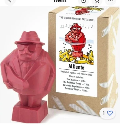 Brainstream Al Dente Singing Floating Pasta Timer, Red NIB - Image 1 of 4