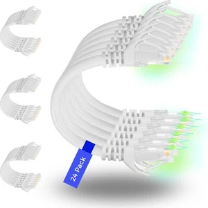 Patch Cables Cat6 0.5ft 48 Pack Ethernet Patch Cable 10g Cat 6 Patch Cable For - Picture 1 of 6