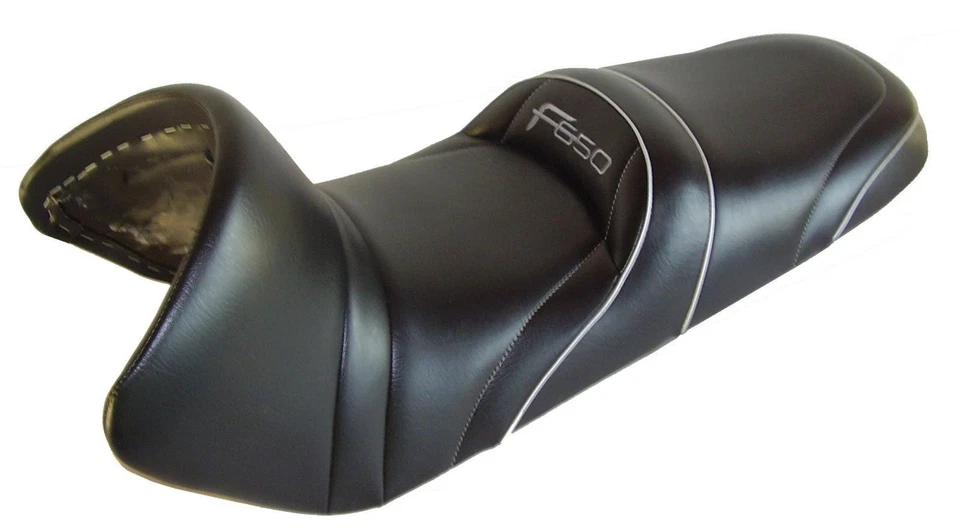 BMW F 650 1993-2000 Top Selerie asiento de lujo confort negro plateado Sport Moto 095 Foto 1 de 1