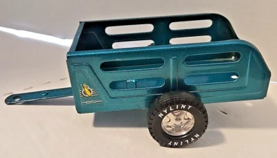 Vintage Nylint Green Metal 9 inch Wagon Trailer Toy - Image 1 of 4
