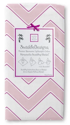 Nuevo SwaddleDesigns Marquisette Swaddle Manta ROSA CHEVRON Bebé Niña Regalo Foto 1 de 2