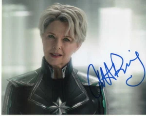 ANNETTE BENING SIGNED AUTOGRAMM 8X10 FOTO SUPREME INTELLIGENCE CAPTAIN MARVEL - Bild 1 von 2