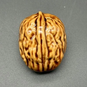 Walnut Salt/Pepper Shaker ONE Replacement Nut Tree Brown Ceramic Vintage? - Picture 1 of 5