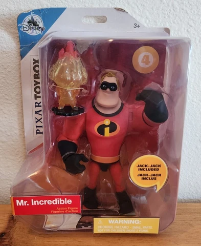 DAMAGED NIP - Disney Store Pixar Toybox - MR INCREDIBLE Action Figure Jack-Jack Cover