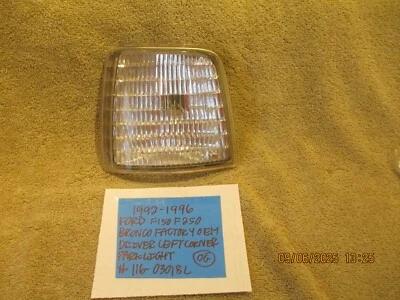 Ford F150 F250 F350 1992-1996 Bronco fábrica fabricante original conductor luz de estacionamiento envío gratuito Foto 1 de 4