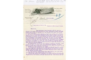 Paris IX ème 20 Boulevard Montmartre - Belle Entête d'une Ste de Notation - 1905 - Picture 1 of 1