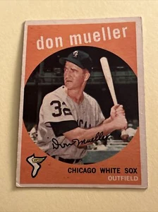 1959 Topps Baseball Don Mueller #368 Chicago White Sox A671 - Picture 1 of 2