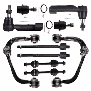 10pcs Front Upper Control Arms Tie Rod End For 2009-2014 FORD F-150 4WD - Picture 1 of 23