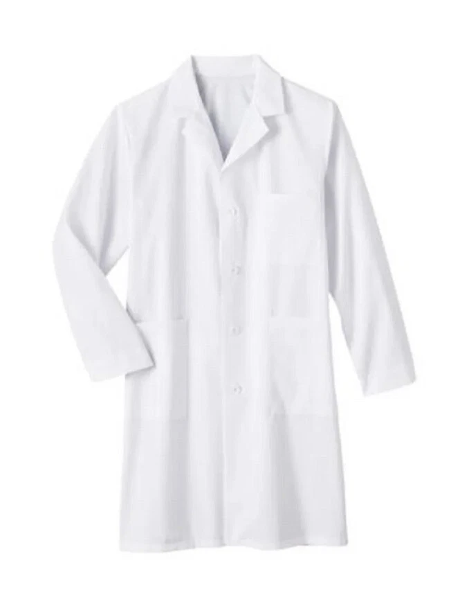 Abrigo de laboratorio o chef White Swan Meta Labwear 40” nuevo con etiquetas unisex pequeño buena calidad.   rr Foto 1 de 2