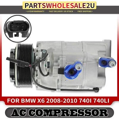Compresor de aire acondicionado con estilo CSE17C para BMW 740i 740Li F01 2011-2012 X6 E71/E72 08-11 Foto 1 de 4