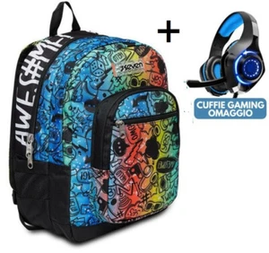 ZAINO SCUOLA SEVEN FREETHINK colour expression + CUFFIE GAMING - Imagen 1 de 9